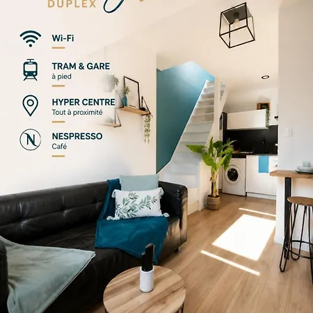 Appartement Duplex Cosy & Lumineux, Tram, Hyper-centre, Netflix